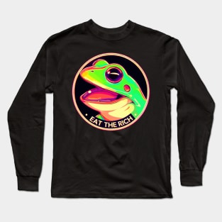 Eat the Rich Frog Long Sleeve T-Shirt